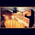 Wood Rectangle Trunk Art Font